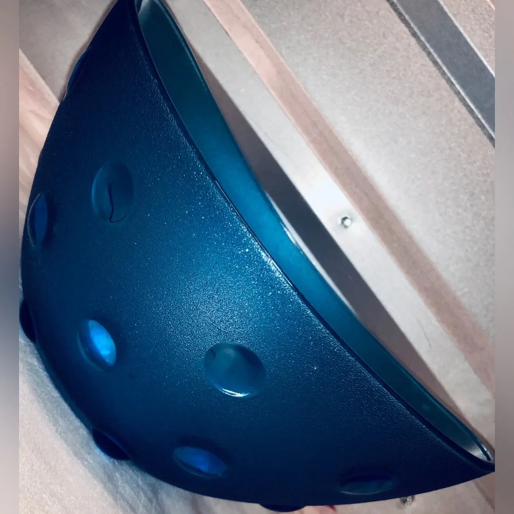 Blue Glass Dots Decorative Bowl Home Decoration Kitchen Tableware Fruit Salad
